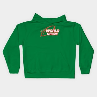 world explorer Kids Hoodie